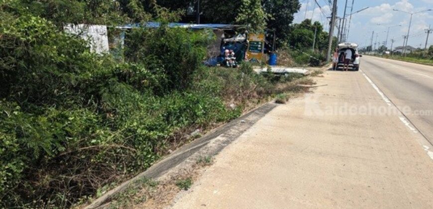 ขายที่ดินติดถนน 3 ด้าน 12-3-71 ไร่ ทำเลศักยภาพ ติดถนนศุขประยูร พนัสนิคม ชลบุรี โทร 0818213624