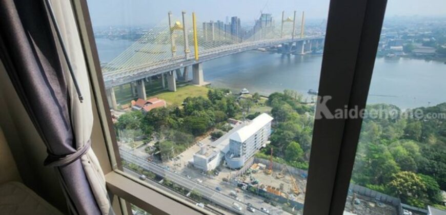 มาแล้วคอนโดหรู น่าอยู่ ให้เช่า Starview พระรามสาม 2 ห้องนอน วิวแม่น้ำ ใกล้ terminal 5 นาที Tel 0851440184