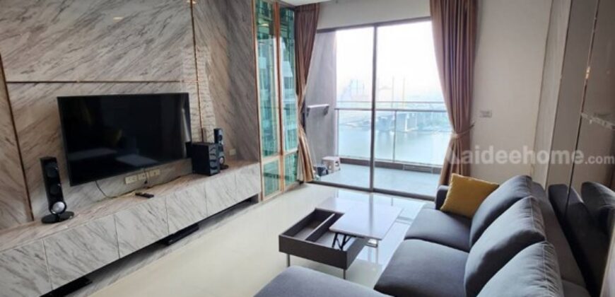 มาแล้วคอนโดหรู น่าอยู่ ให้เช่า Starview พระรามสาม 2 ห้องนอน วิวแม่น้ำ ใกล้ terminal 5 นาที Tel 0851440184