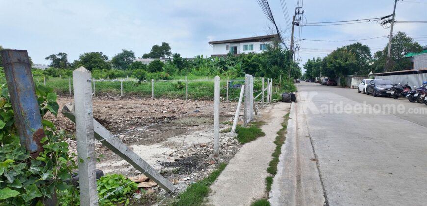 ขายที่ดิน รามอินทรา 5 แยก 18 ถมแล้ว 186 ตารางวา ผังเมืองสีเหลือง เหมาะใช้เป็นที่อยู่อาศัย โกดังสินค้า อาคารสำนักงาน
