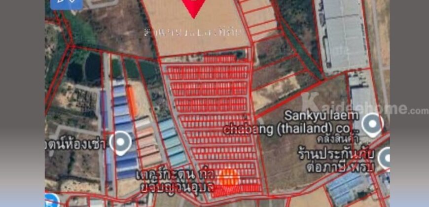 ขายที่ดิน นิคมอุตสาหกรรมอมตะ ระยอง 24 ไร่ 82 วา ถ.พนมสารคาม-สัตหีบ (ทล.331) เหมาะทำโกดัง โรงงาน