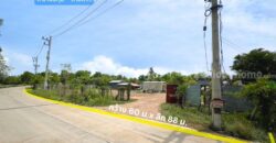 ที่ดินถมแล้ว 1-2-55 ไร่ (655 ตร.ว.) แบ่งขายเริ่มต้น 100 ตร.ว. ซอยรุ่งทรัพย์ (วัดบัวแก้ววนาราม) บ้านปทุม สามโคก ปทุมธานี
