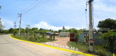 ที่ดินถมแล้ว 1-2-55 ไร่ (655 ตร.ว.) แบ่งขายเริ่มต้น 100 ตร.ว. ซอยรุ่งทรัพย์ (วัดบัวแก้ววนาราม) บ้านปทุม สามโคก ปทุมธานี