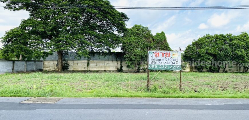 ขายที่ดินเปล่า ขนาด 239 ตรว. ภายในโครงการอารียา โคโม่ ลาดกระบัง ถ.ขุมทอง-ลำต้อยติ่ง ใกล้สนามบินสุวรรณภูมิ ,ที่สวย ถมแล้ว ขายต่ำกว่าประเมิน ราคา 4,660,000 บาท