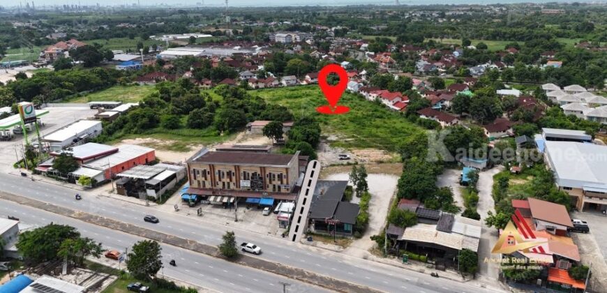 ขายที่ดินเปล่าใจกลางเมือง บ้านฉาง ระยอง ทำเลดี ใกล้ถนนบูรพาพัฒน์แค่ 50 เมตร