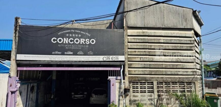 ประกาศขาย อู่ซ่อมรถพ่นสี พร้อมดำเนินการทันที ราคาเพียง 4.5 ล้านบาท เนื้อที่ 80 ตรว. ห้องพ่นสี แท่นดึงตัวถัง จอดรถได้ 10 คัน ทำเลดี