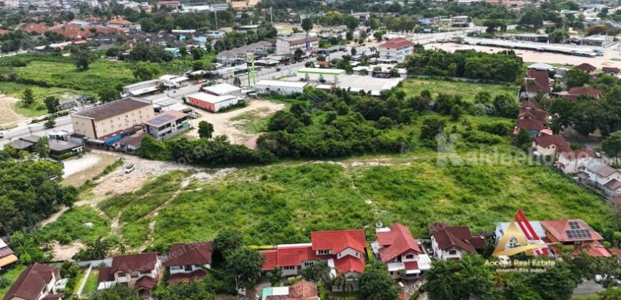 ขายที่ดินเปล่าใจกลางเมือง บ้านฉาง ระยอง ทำเลดี ใกล้ถนนบูรพาพัฒน์แค่ 50 เมตร