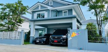 รหัสC6801 ขาย ให้เช่าบ้านเดี่ยว 2ชั้น โครงการ Villaggio ศรีนครินทร์-บางนา บ้านตกแต่งสวยพร้อมอยู่