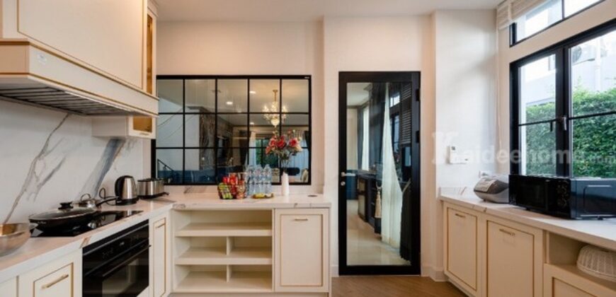 รหัสC6809 ขาย ให้เช่าบ้านหรูสไตล์คลาสสิกฝรั่งเศส โครงการนันทวัน พระราม 9-กรุงเทพกรีฑาตัดใหม่