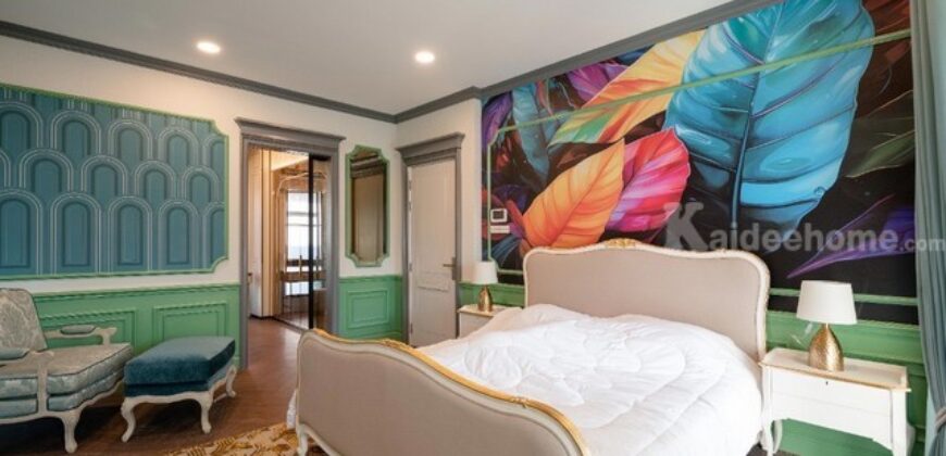 รหัสC6809 ขาย ให้เช่าบ้านหรูสไตล์คลาสสิกฝรั่งเศส โครงการนันทวัน พระราม 9-กรุงเทพกรีฑาตัดใหม่