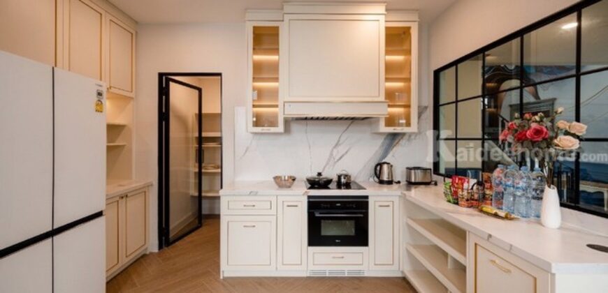 รหัสC6809 ขาย ให้เช่าบ้านหรูสไตล์คลาสสิกฝรั่งเศส โครงการนันทวัน พระราม 9-กรุงเทพกรีฑาตัดใหม่