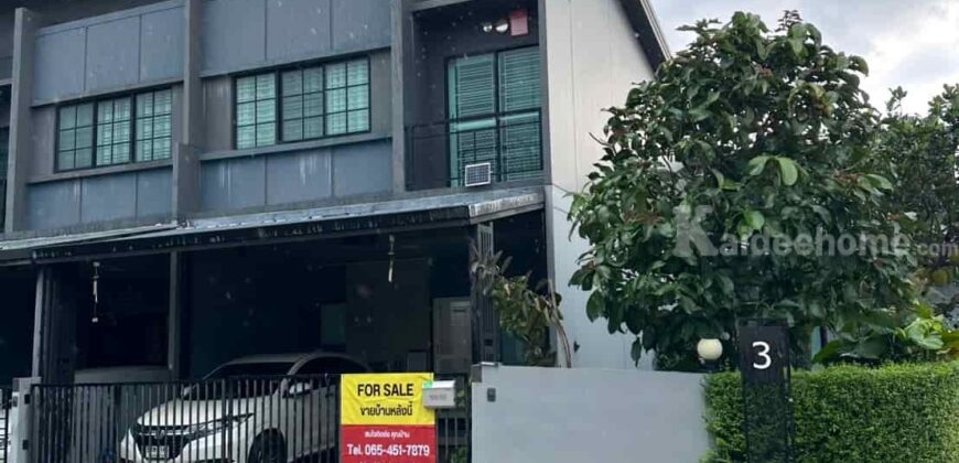 ขายทาวน์โฮม 2 ชั้น หลังมุม พร้อมอยู่ โครงการสิริเพลส รังสิต