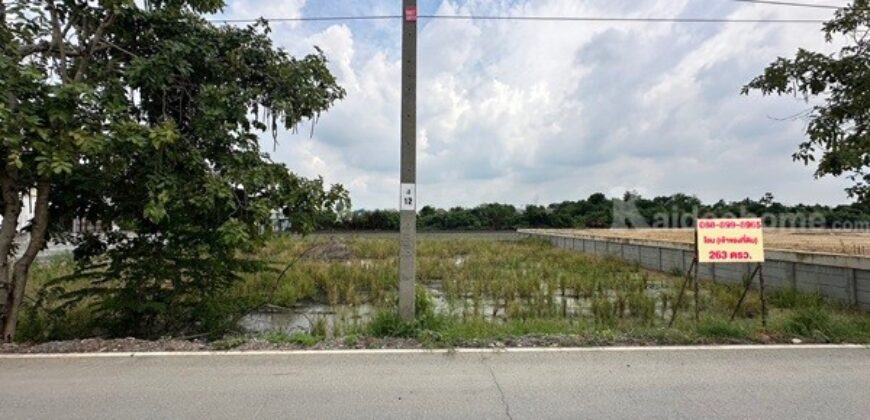 ขายที่ดิน 263 ตรว. พร้อมถมดินให้ ซอยวัดพูนพิมลราช ต.พิมลราช อ.บางบัวทอง จ.นนทบุรี โทร 088-899-8965