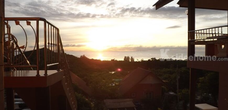 ขายหรือให้เช่าระยะยาว รีสอร์ทบนเนินเขาวิวทะเล สัตหีบ ชลบุรี เงียบสงบพร้อมวิลล่าส่วนตัว 12 หลัง โทร 0887649875