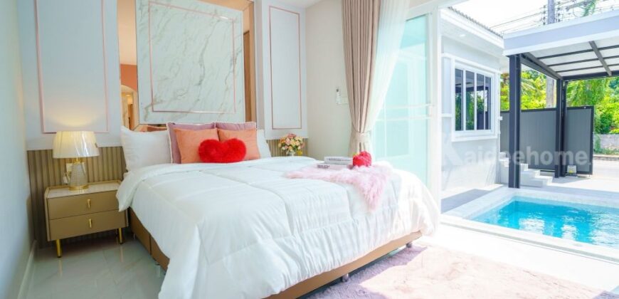 บ้านเดี่ยวสไตล์โมเดิร์นลักชูรี่ พร้อมสระว่ายน้ำส่วนตัว บางละมุง ชลบุรี