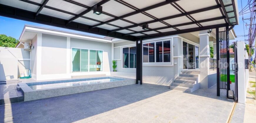 บ้านเดี่ยวสไตล์โมเดิร์นลักชูรี่ พร้อมสระว่ายน้ำส่วนตัว บางละมุง ชลบุรี