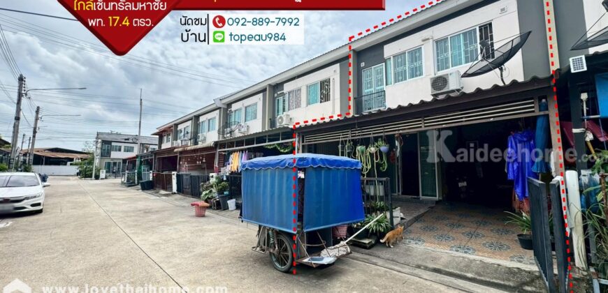 ขายทาวน์เฮ้าส์ 2 ชั้น หมู่บ้านพฤกษา127 เศรษฐกิจ-พระราม2 ถนนพระราม2 ซอยหุบสังกะสี พื้นที่ 17.4 ตรว. ใกล้เซ็นทรัลมหาชัย