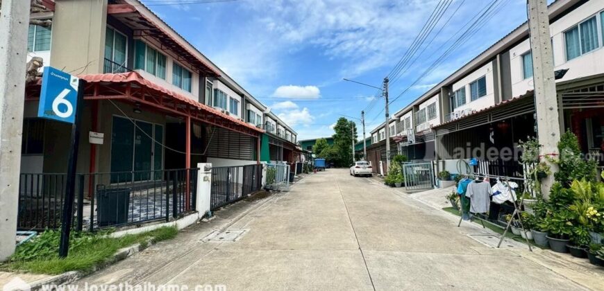 ขายทาวน์เฮ้าส์ 2 ชั้น หมู่บ้านพฤกษา127 เศรษฐกิจ-พระราม2 ถนนพระราม2 ซอยหุบสังกะสี พื้นที่ 17.4 ตรว. ใกล้เซ็นทรัลมหาชัย