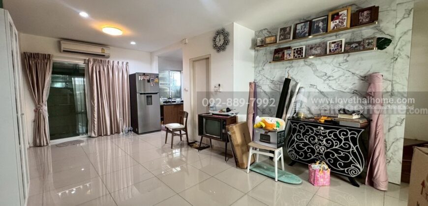 ขายทาวน์เฮ้าส์ 2 ชั้น หมู่บ้านลุมพินี ทาวน์วิลล์ สุขสวัสดิ์-พระราม2 ถนนสุขสวัสดิ์26 พื้นที่ 17.5 ตรว. ราคาถูก ใกล้บิ๊กซี บางปะกอก