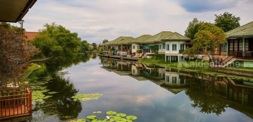 ขายบ้านเดี่ยว ทำเลทอง ริมทะเลสาบ ใน Wellness City อยุธยา 3 ห้องนอน 3 ห้องน้ำ โทร 088-941-9453