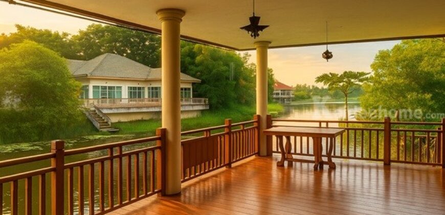 ขายบ้านเดี่ยว ทำเลทอง ริมทะเลสาบ ใน Wellness City อยุธยา 3 ห้องนอน 3 ห้องน้ำ โทร 088-941-9453