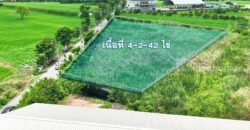 ที่ดินไทรน้อย 4-2-42 ไร่ พร้อมโอน ราคาถูกที่สุดในบางบัวทอง