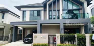 ขายบ้านเดี่ยว สไตล์ Luxury Nordic บางกอกบูเลอวาร์ด พระราม 9 บ้านหลังริม เนื้อที่ 69.3 ตรว. ใช้สอย 283 ตรม. บ้านสวย สภาพดี เจ้าของอยู่น้อย ตกแต่งบางส่วน ปรับราคาจาก 13.8 ล้านบาท เหลือเพียง 12,900,000 บาท