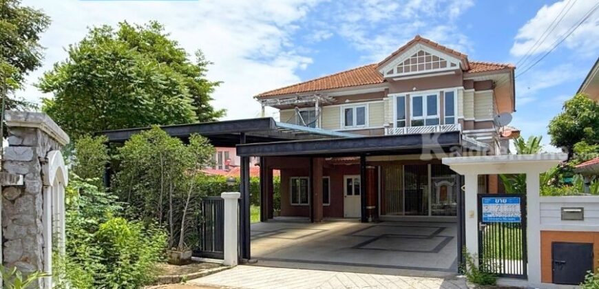 ขาย!! บ้านเดี่ยว มณีรินทร์ เลค & พาร์ค ราชพฤกษ์-ติวานนท์ (หลังริม ขนาด 112 ตร.ว.) หน้าบ้านไม่ชนหลังอื่น ถ.345 เมืองปทุมธานี : Maneerin Lake & Park Ratchapruk – Tiwanon