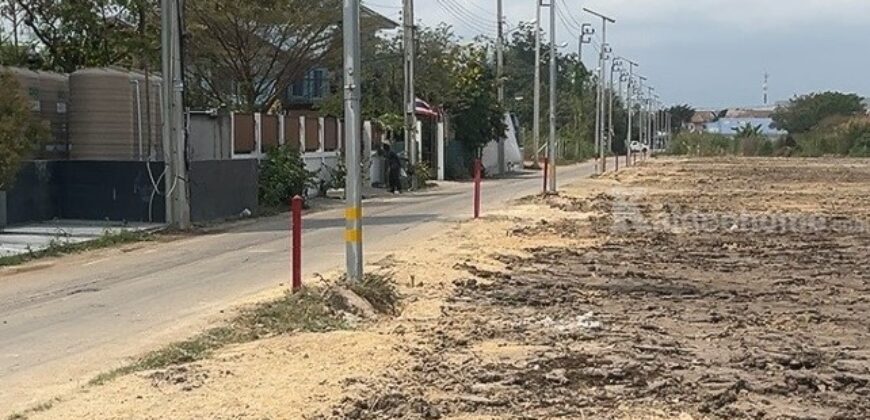 ที่ดินถมแล้ว บางบ่อ สมุทรปราการ 90 ตร.ว. เข้า-ออกสะดวก เจ้าของขายเอง