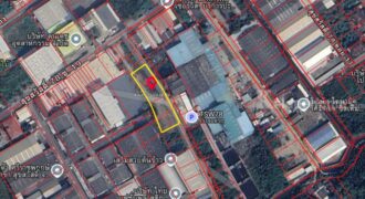 ที่ดินอุตสาหกรรม 3 งาน 86 ตร.ว. ทำเลทอง สุขสวัสดิ์ 78 รถใหญ่เข้าออกสะดวก