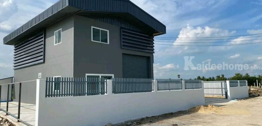 ที่ดินทำเลทอง พร้อมโกดัง ใกล้แหล่งชุมชนเดินทางสะดวก