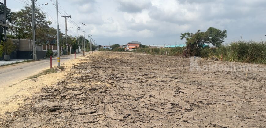 ที่ดินถมแล้ว บางบ่อ สมุทรปราการ 90 ตร.ว. เข้า-ออกสะดวก เจ้าของขายเอง