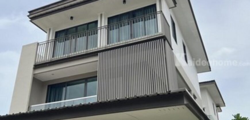 รหัสC6861 ให้เช่า ขาย บ้านเดี่ยว 3ชั้น โครงการAQ ARBOR เฉลิมพระเกียติ ร.9 ซอย48 บ้านสภาพสวยพร้อมอยู่