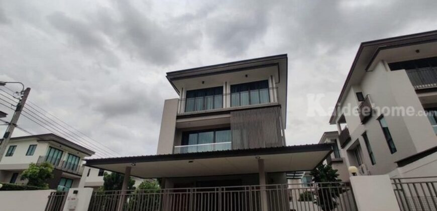 รหัสC6861 ให้เช่า ขาย บ้านเดี่ยว 3ชั้น โครงการAQ ARBOR เฉลิมพระเกียติ ร.9 ซอย48 บ้านสภาพสวยพร้อมอยู่