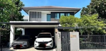 รหัสC6873 ให้เช่าบ้านเดี่ยว 2ชั้น หมู่บ้านมัณฑนา บางนา กม.7 บ้านตกแต่งพร้อมอยู่ Fully furnished