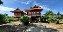 ขายที่ดินพร้อมบ้านทรงไทย ถนนบ้านแพ้ว สมุทรสาคร พื้นที่ 360.6 ตรว. ใกล้บิ๊กซ้ง บ้านแพ้ว