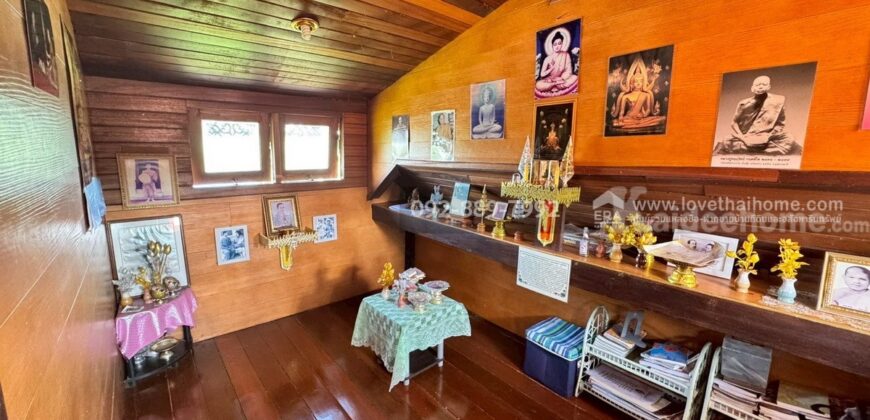 ขายที่ดินพร้อมบ้านทรงไทย ถนนบ้านแพ้ว สมุทรสาคร พื้นที่ 360.6 ตรว. ใกล้บิ๊กซ้ง บ้านแพ้ว