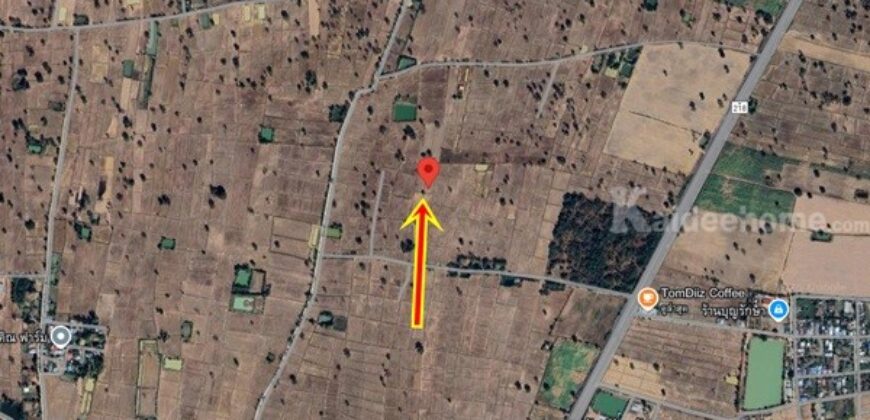 ขายที่ดิน ต.โคกสนวน อ.ชำนิ จ.บุรีรัมย์ เนื้อที่ 10 ไร่ 3 งาน 58 ตร.ว. ใกล้ถนน 4 เลน Tel. 063-282-5635