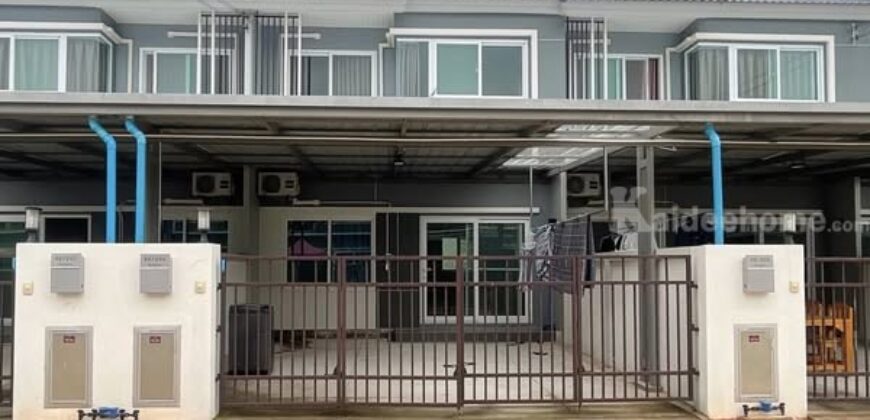 ขายทาวน์เฮ้าส์ 2 ชั้น หมู่บ้านศุภาลัย บลิซ บ้านค่าย ระยอง