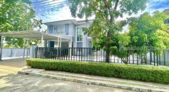 รหัสC6885 ให้เช่าบ้านเดี่ยว 2ชั้น หมู่บ้านมาสเตอร์พีช พระราม9 วิวทะเลสาป บ้านตกแต่งพร้อมอยู่