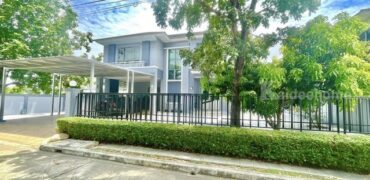 รหัสC6885 ให้เช่าบ้านเดี่ยว 2ชั้น หมู่บ้านมาสเตอร์พีช พระราม9 วิวทะเลสาป บ้านตกแต่งพร้อมอยู่
