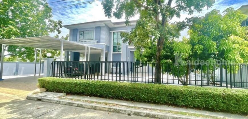 รหัสC6885 ให้เช่าบ้านเดี่ยว 2ชั้น หมู่บ้านมาสเตอร์พีช พระราม9 วิวทะเลสาป บ้านตกแต่งพร้อมอยู่