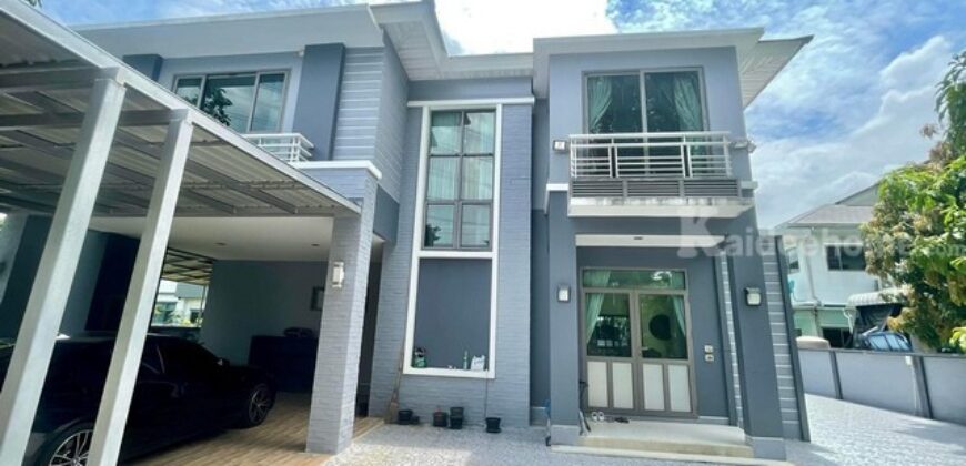 รหัสC6885 ให้เช่าบ้านเดี่ยว 2ชั้น หมู่บ้านมาสเตอร์พีช พระราม9 วิวทะเลสาป บ้านตกแต่งพร้อมอยู่