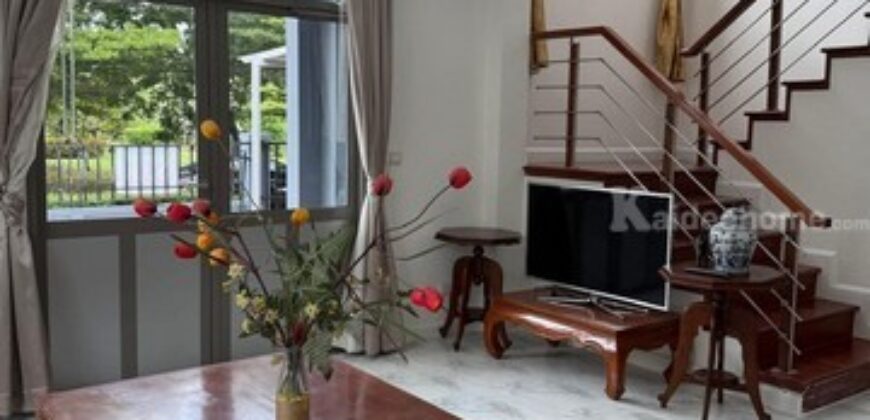 รหัสC6885 ให้เช่าบ้านเดี่ยว 2ชั้น หมู่บ้านมาสเตอร์พีช พระราม9 วิวทะเลสาป บ้านตกแต่งพร้อมอยู่