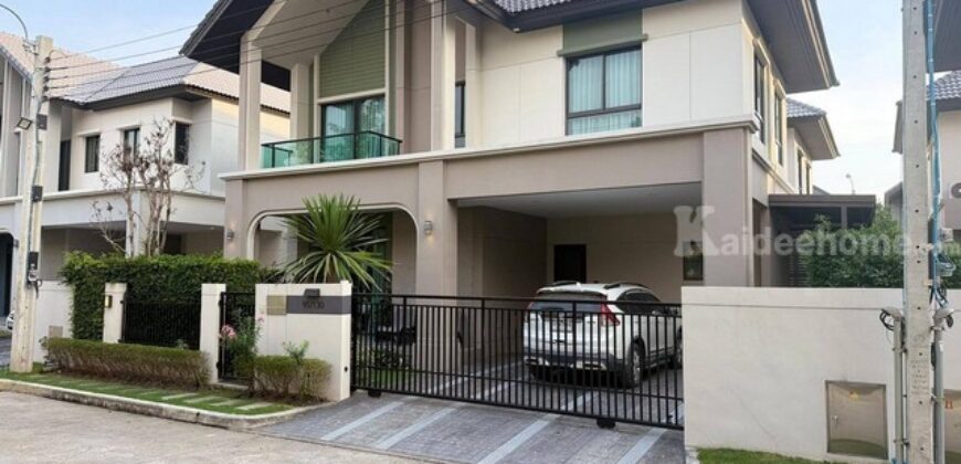 รหัสC6887 ให้เช่าบ้านเดี่ยวบางกอกบลูเลอร์วาด ศรี​นครินทร์​-บางนา ถนนหนามแดง บ้านตกแต่งพร้อมอยู่