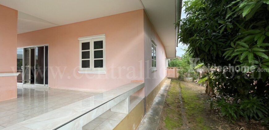 บ้านเดี่ยวชั้นเดียว เนรมิต มงคลเจริญ จอมบึง ราชบุรี ขายขาดทุน