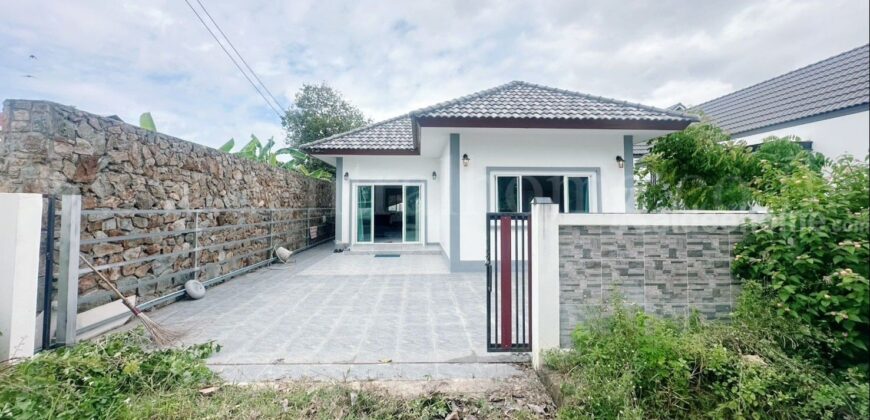 บ้านเดี่ยว ชั้นเดียว บางละมุง ชลบุรี บ้านสร้างใหม่ไม่เคยเข้าอยู่