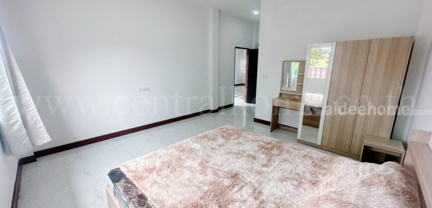 บ้านเดี่ยว ชั้นเดียว บางละมุง ชลบุรี บ้านสร้างใหม่ไม่เคยเข้าอยู่