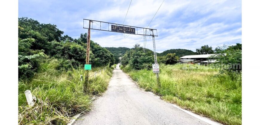 ขายที่ดินเปล่าหัวหิน หินเหล็กไฟ 105 ตร.ว. หมู่บ้านภูนภา แปลงสวย สี่เหลี่ยมผืนผ้า