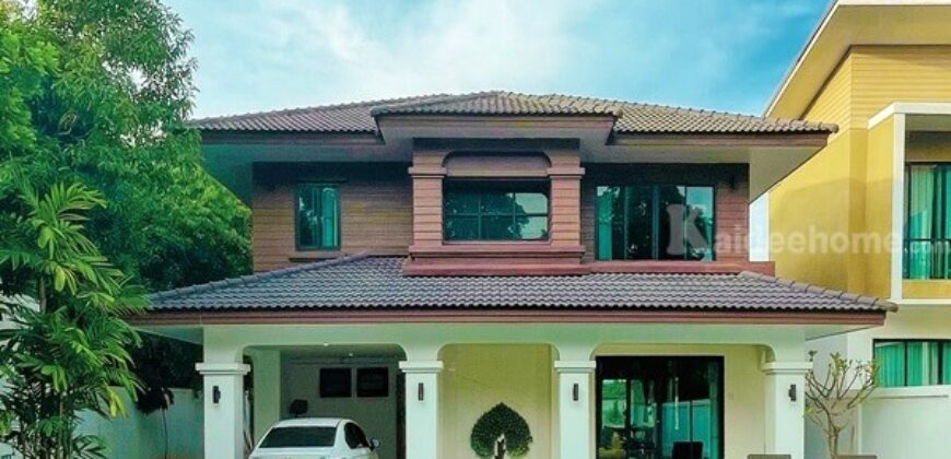 ให้เช่าบ้าน 2 ชั้น หมู่บ้านเลควิวปาร์ค2 ม.6 อ.สันทราย จ.เชียงใหม่ พร้อมสระว่ายน้ำส่วนตัว 4 ห้องนอน โทร 061-253-8544